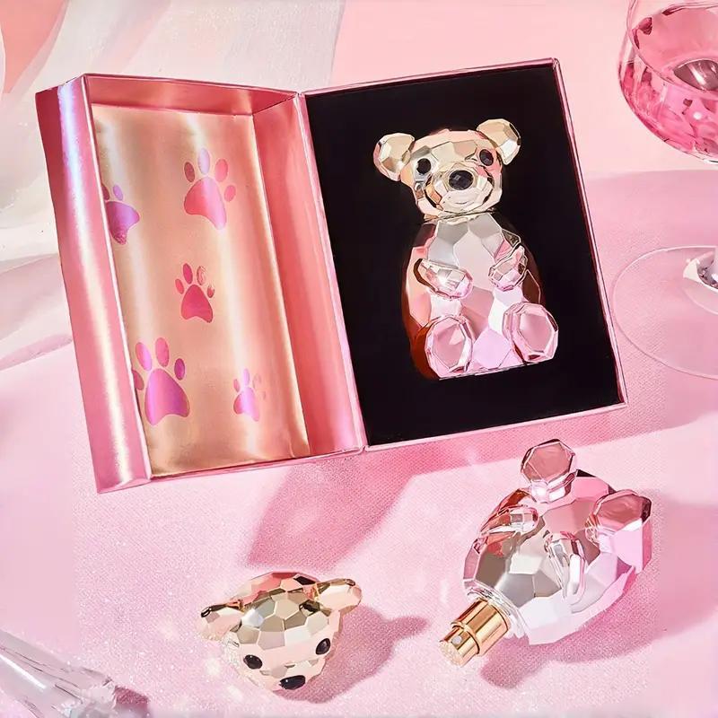 Women's Cute Bear Design Perfume EDP Sprays, 1 Box Elegant Refreshing Fragrance for Women, Trendy Perfume for Party and Daily Life