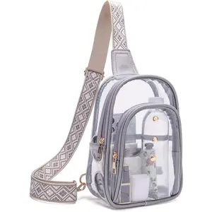 Clear Sling Bag for Stadium Events, Crossbody Bag for Women - Stadium ApprovedGift.