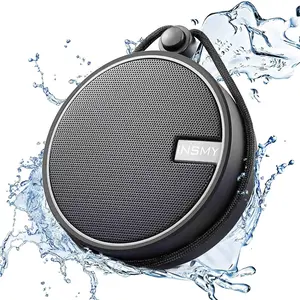 C12 IPX7 Waterproof Shower Bluetooth Speaker, Portable Small Wireless Speaker, Loud Clear Sound Support TF Card Suction Cup for Kayak Canoe Beach Gift (Black)