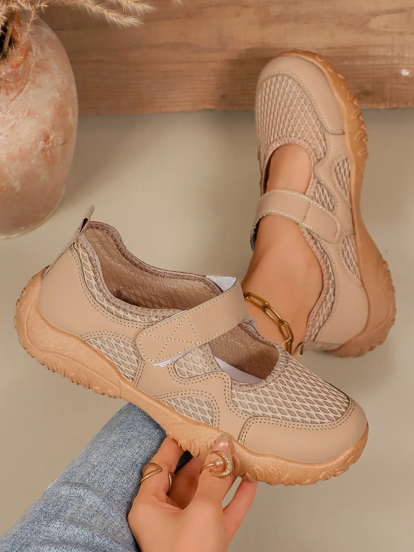 Barefoot Flats Shoes For Women Casual Breathable Shoes Slip On Zero Drop Mesh Minimalist Cheerleading Shoes Walking Fashion Casual Trainer Wide Toe Box Sneakers Lightweight Summer Athletic Sports Rubber LoaferA Worry Free S Footwear