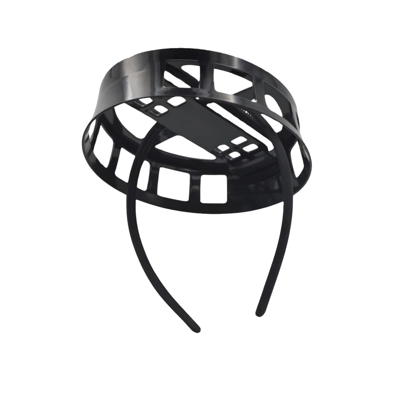 Invisible Graduation Cap Headband & Hat Holder Insert - Secure Non-Slip Clear Accessory for Women - Keep Perfect Hair Volume, Zero Flattening & Anti-Fall Fit for Thick Curly Hair - Ideal 2024 Grad Gift for Students (Black & Clear)