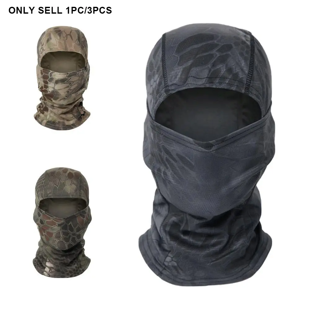 TacticaBalaclavaSet - Breathable Camo Face Cover for Motorcycle Riding, Hiking, Hunting, Unisex Sun Protection & DustproofNeck Gaiter
