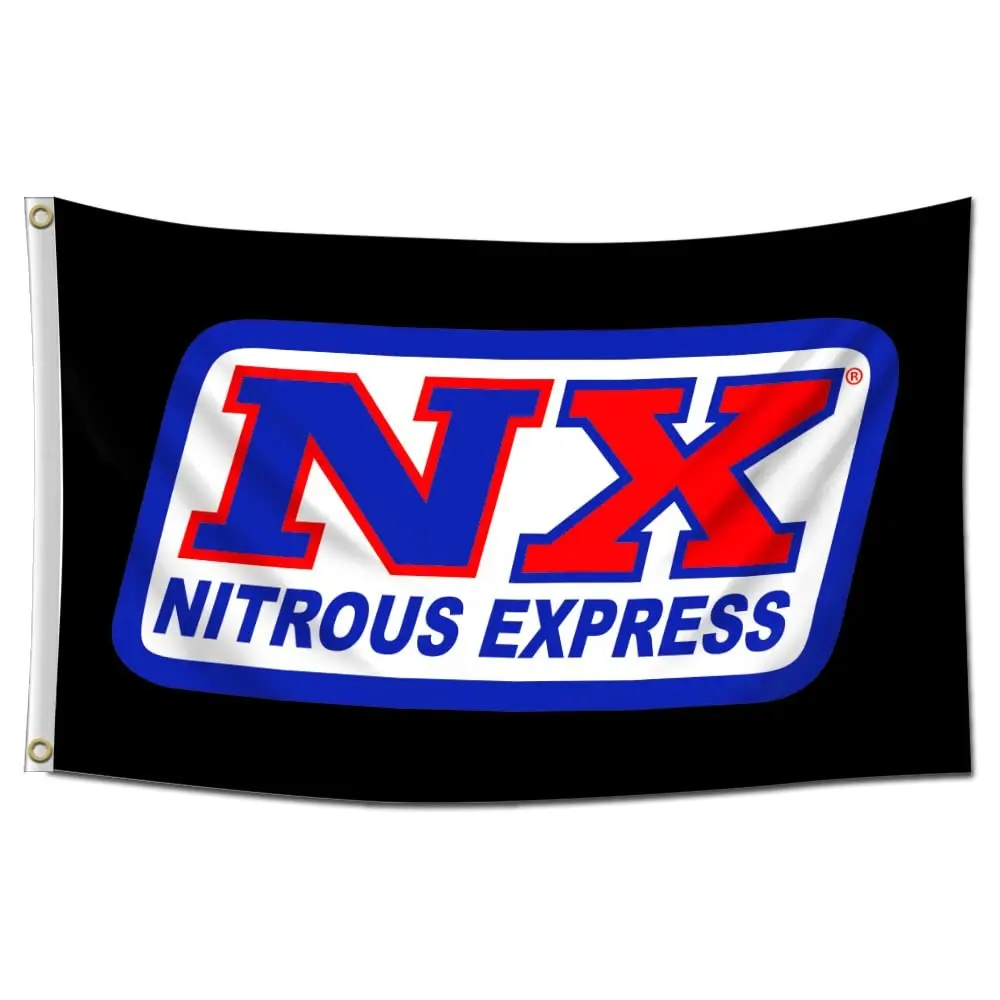 Enmoon Nos Racing Flag, Garage Outdoor Decoration, Dormitory Banner, Home Bedroom Decor, Must-Have for Car Enthusiasts