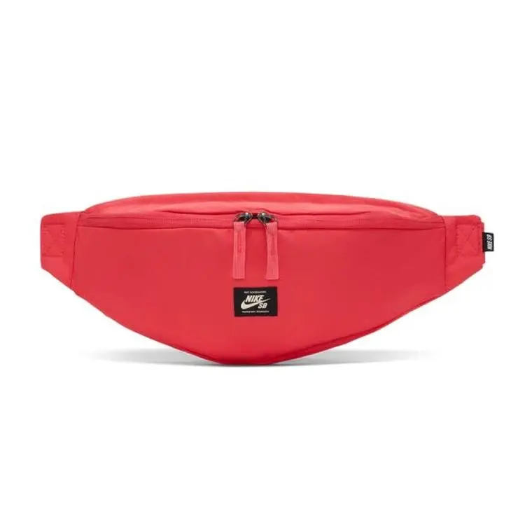 Nike Heritage SB Skateboard Crossbody Bag for Men and Women – Casual Red Polyester Chest or Waist Bag