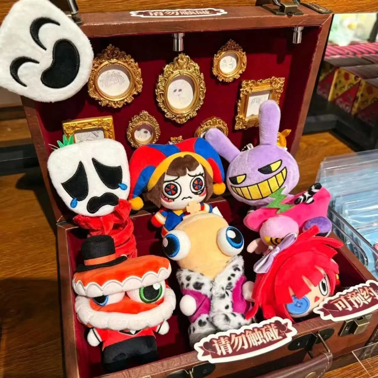 The Circus Anime Peripherals Jax Figure Puppet Pomni Figurine Cotton Doll Ragatha Kinger Decoration Collection Toys Gifts