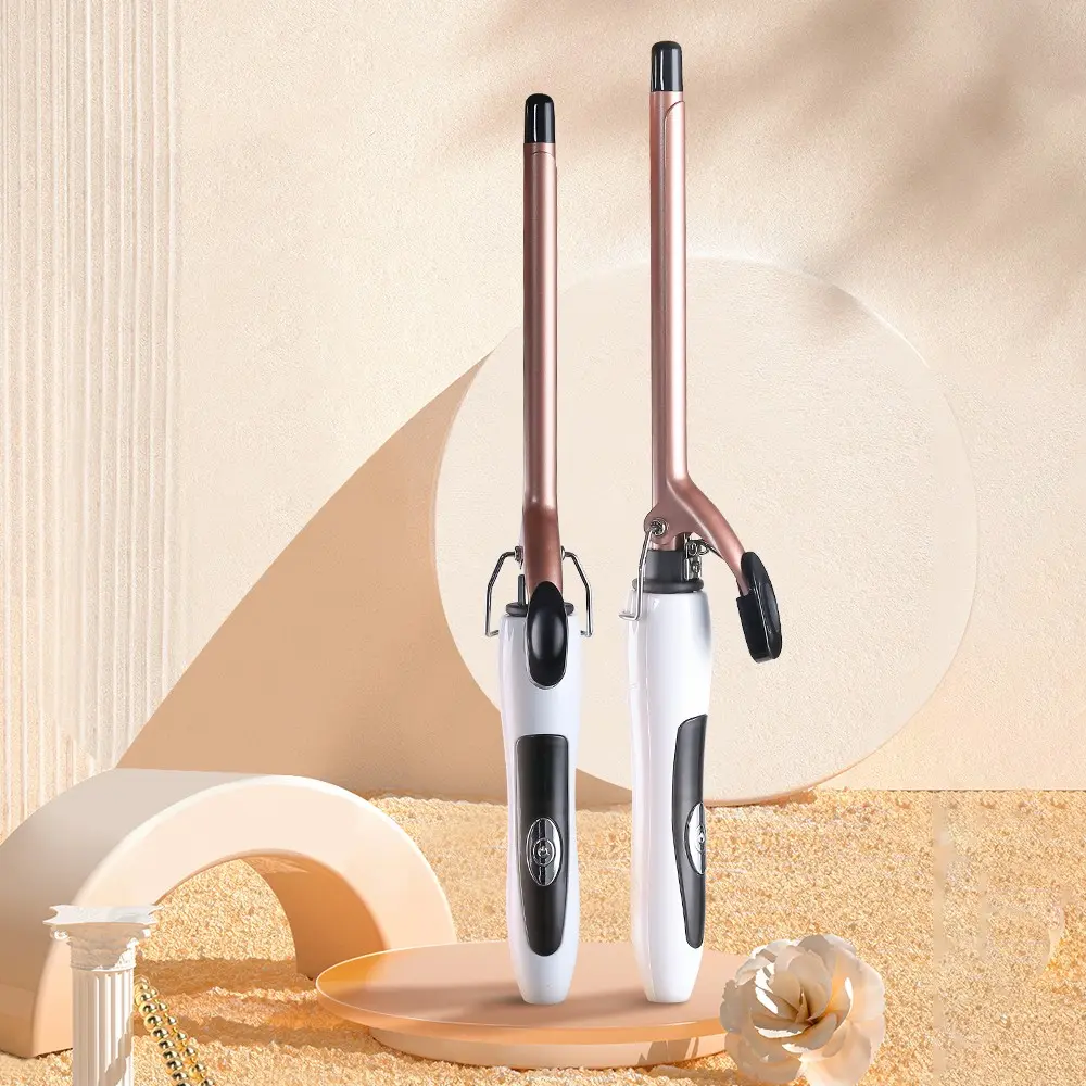 Ultra-Fine Curling Iron, Quick Heating, Anti-Burn Design, Compatible with Us Voltage, Creates Voluminous Curls, Hair Styling Tool