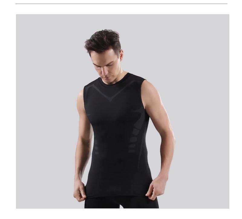 Men's Compression Tank Top, Summer Quick-Dry Elastic Workout Shirt for Basketball, Running, Gym Training, Moisture-Wicking Sleeveless Fitness Tee