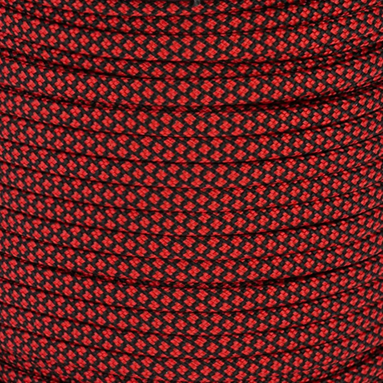 Type III Nylon Paracord 550 - 5/32 in x 164 ft (4mm x 50m) with 7 Inner Strands, UV-Resistant Reel, Nylon String Ideal for Camping Gear, Reddish Black