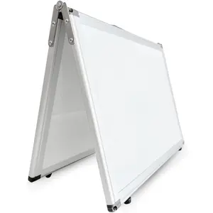 Portable Four-Sided Dry Erase Magnetic Whiteboard 15.5” x 11.5” x 1.25” with Handle, Large Dry Erase Board for Memos Note-Taking School and Office Work
