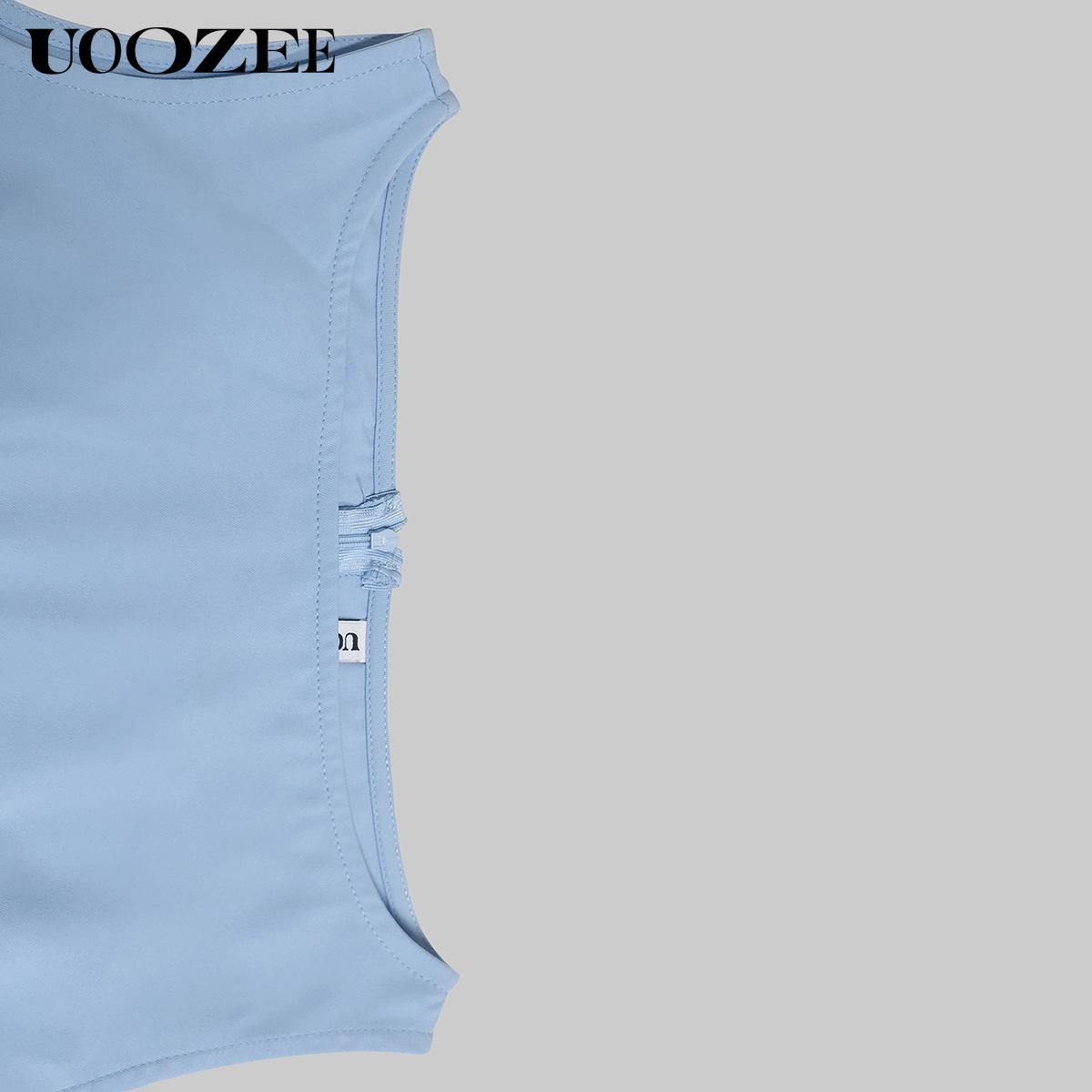 UOOZEE Women 2025 Evening Prom No Stretch Maxi Dresses Summer Elegant Sleeveless Pleated Gauze Cocktail Party Wedding Guest Dresses (Smaller Bust Fit, One Size Up Recommended for C - Cup and Above) birthday outfit elegantoutfits SpringStatements