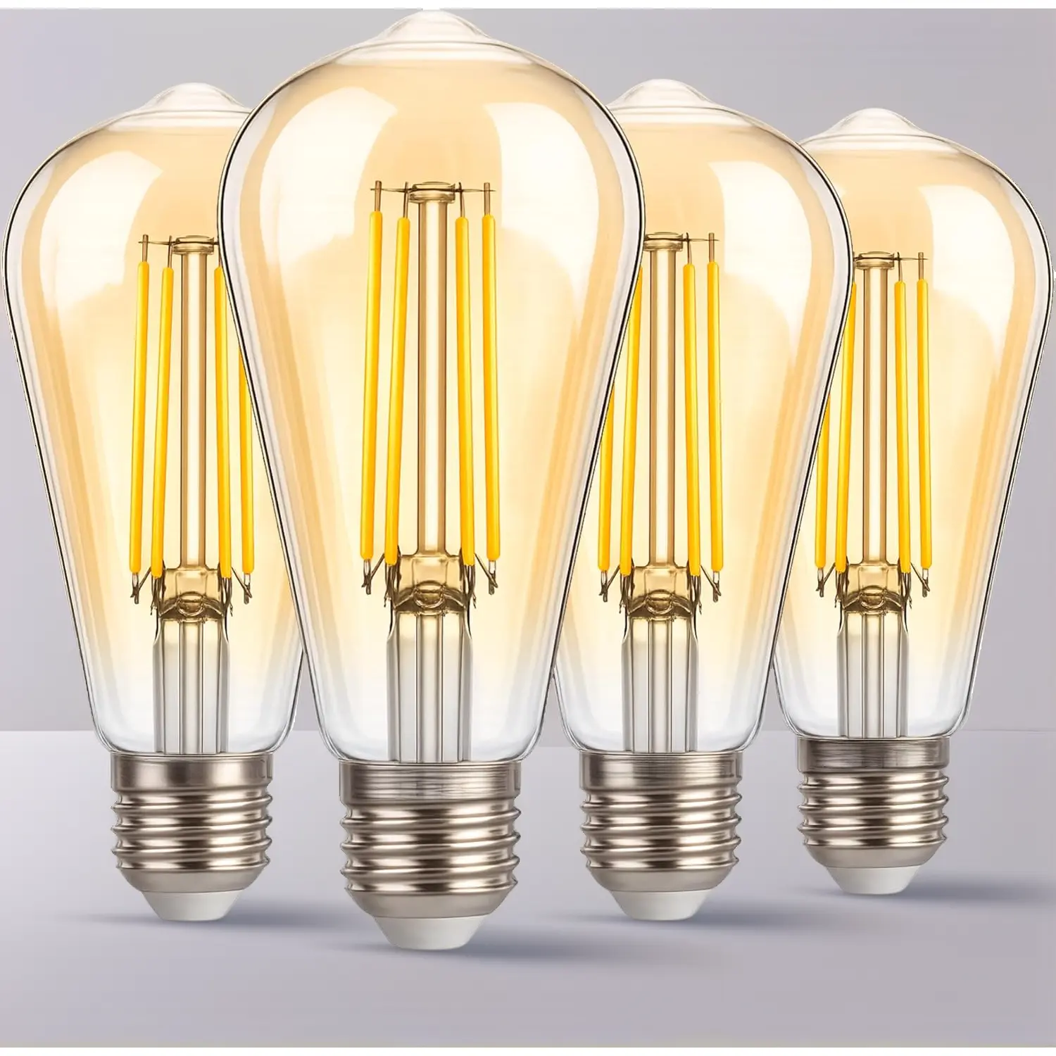 LED Outdoor Light Bulb, 700LM Sunlight Sensor Light Bulbs, 7W (60W Equivalent), 2200K Warm White, Automatic Light Bulb for Porch, Patio, Garage, 4 Pack, Non-Dimmable