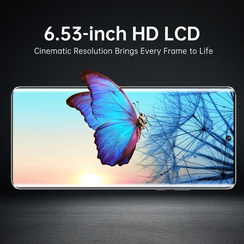 S11 Unlocked Smart Android Phone, 6.53 Inch Screen, Dual Sim Slot, Quad Core Cpu, 4g Network, 3+64GB RAM, 4000mah Battery, 5+13mp Camera