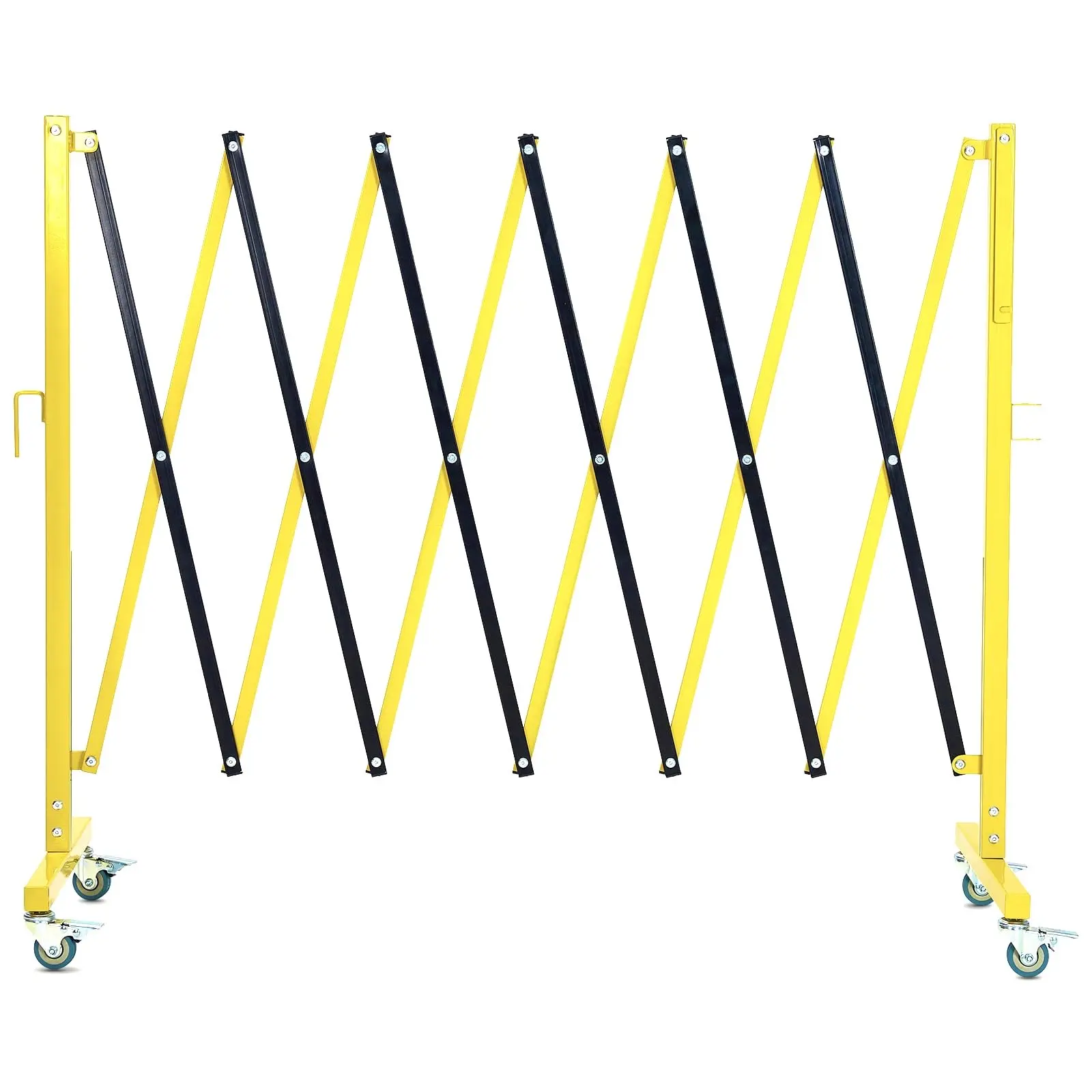 GARVEE11.8FT Expandable Safety Barricade with Casters & Warning Board