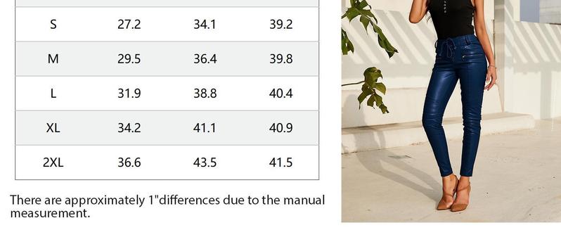 PASLTER Women's Faux Leather Leggings Gothic Punk Skinny PU Leather Pants Mid Rise Novelty Studded Tight Pants