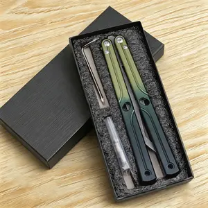 Non-Sharp Balisong Butterfly Trainer, Ideal for Beginners, Perfect Holiday Gift, Safe Practice Tool for Newbies, Fun Learning Aid