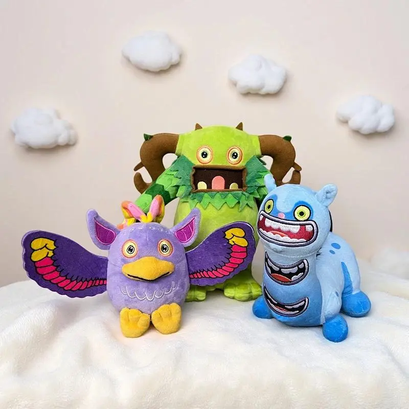 My Singing Monster Plush Stuffed Animal Doll​ Creative Cartoon Funny Anime Figures Fashion Gifts For Birthday Christmas Gifts