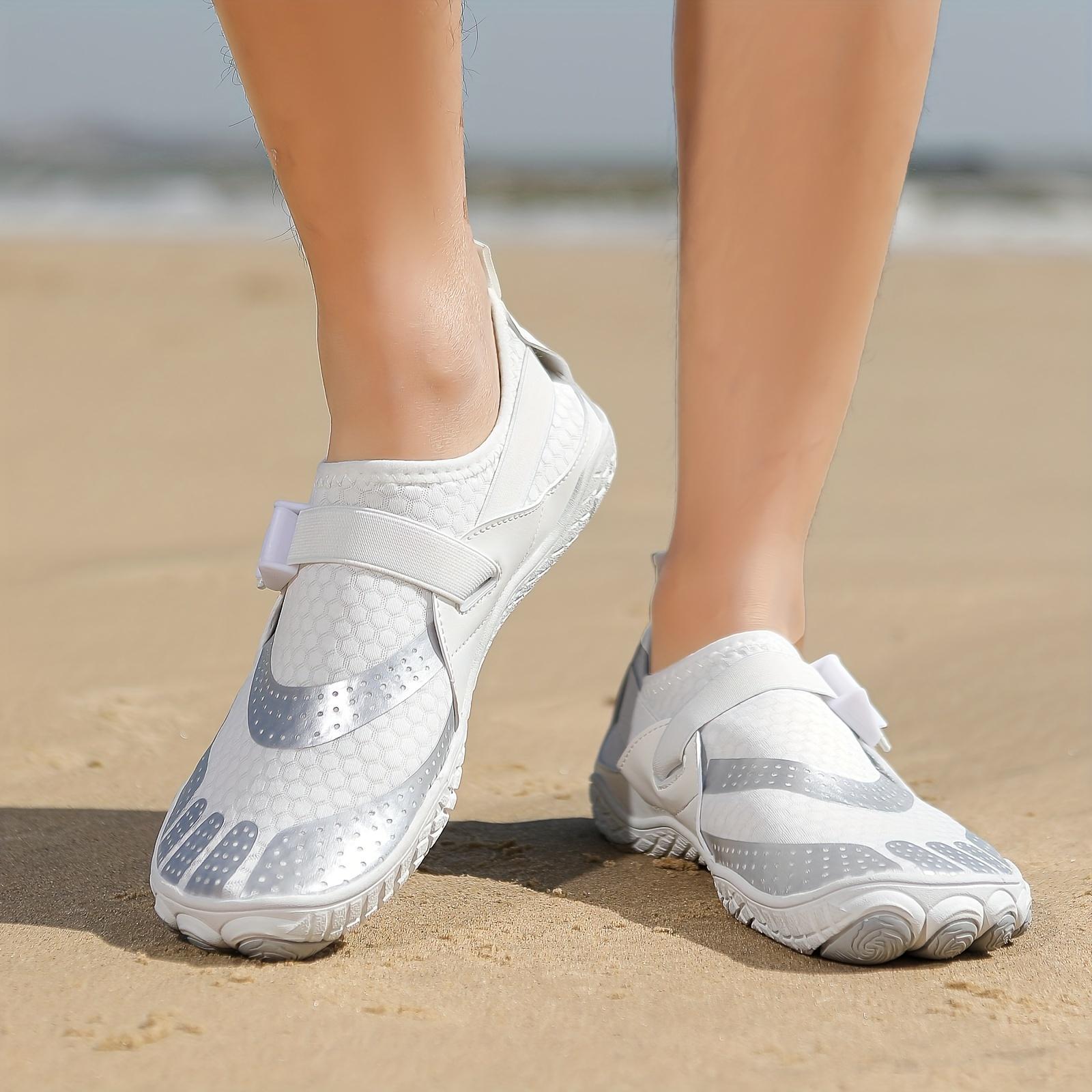 Men's river trekking shoes, wading shoes, beach shoes, reef non-slip men's quick-drying barefoot hiking shoes, swimming shoes, swimming water shoes, snorkeling shoes, suitable for beach vacations, camping, beach parties, five-finger men's shoes, soft, gym