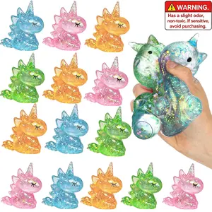 12 Pcs Unicorn Stress Relief Toys Stress Balls for Adult Animal Squeeze Cute Fidget Toys Fun for Birthday Party Office Christmas Stocking Stuffer Gift ADHD Autism Anxiety