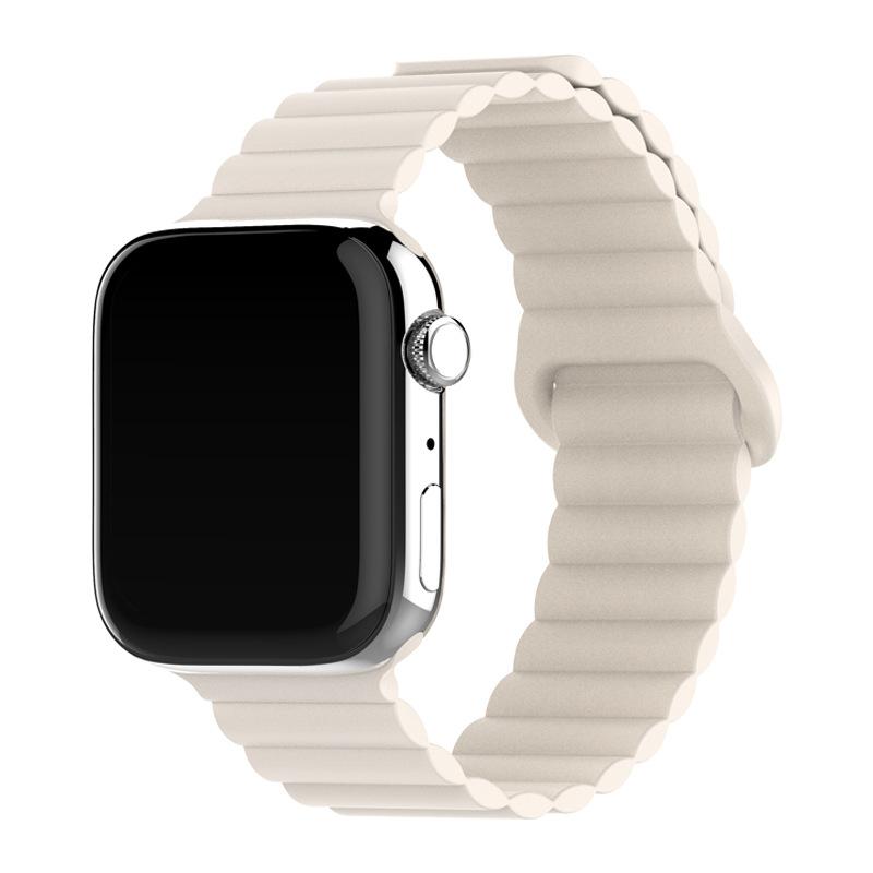 Compatible with Apple Watch Series 11 – Magnetic Silicone Loop Band (S11) – Smartwatch Strap