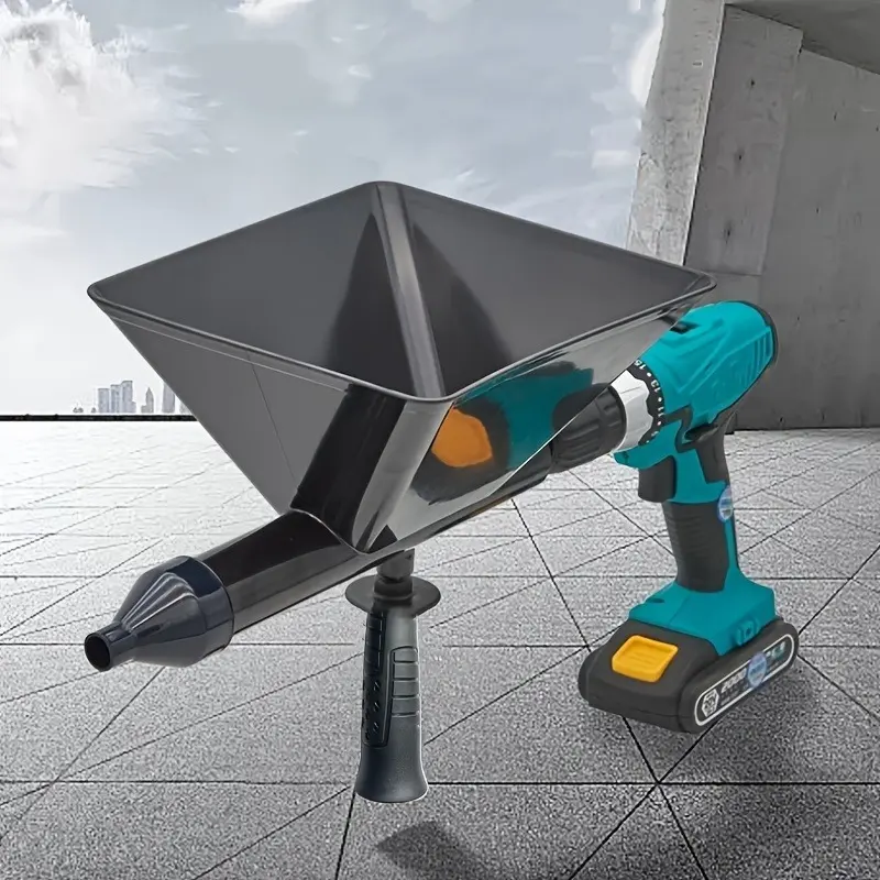 Cordless Manual Cement Grout Gun: Constructed with Heavy-Duty Plastic and Metal, Features Ergonomic Handle, Precision Nozzle, Pressure. Ideal for Window/Door Frame Sealing, DIY Home Improvement and Construction Tool