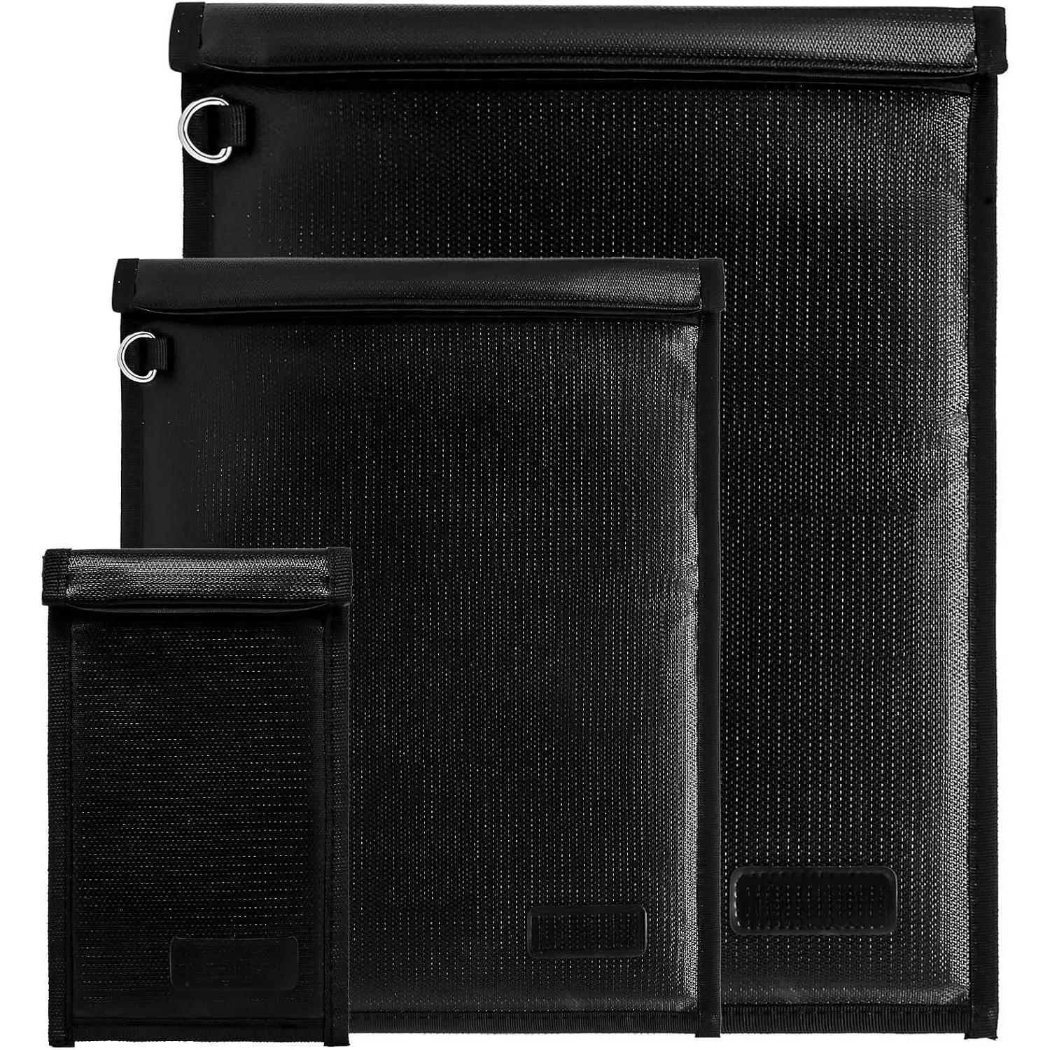 Large Faraday Bags for Laptops & Tablets &   - 3 Pack Faraday Cage, Faraday Key Fob Protector, Fireproof &  RFID Bag,  Key Signal Blocker(Black)
