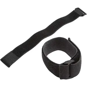 Universal Elastic Adjustable Sport Armband Strap for All Models of iPod with Silicone or MP3 or Leather Case and Multifunctional Outdoor Arm Bag with Armband Slots (2-Pack, Black)