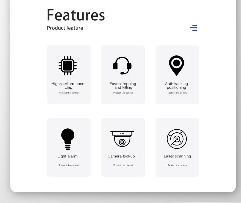 Hidden Camera Detector Anti Spy Gadget Professional Hunter Wireless Signal Car GPS Infrared Search Wiretapping Bug Mini Devices