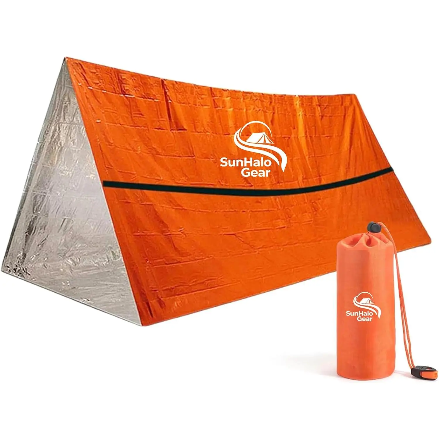 sportsEmergency Tent,Survival Tent Shelter,Emergency Tents for 1 or 2 Person| Emergency Accessories For Camping, Car,Homeless Tent Shelter,Easy to Carry with Whistle, Tents For Bad Weather