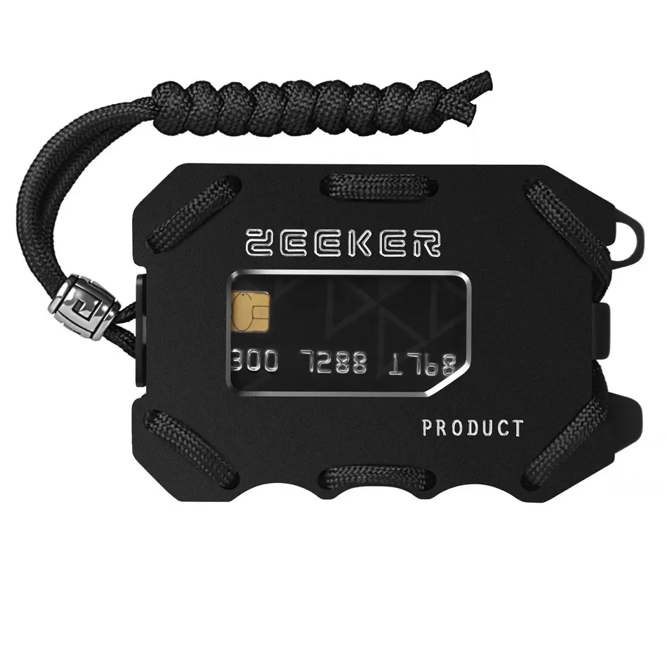 Tactical Stainless Steel Wallet with RFID Protection - Multi-Functional Metal Card Holder & Money Clip,Slim,aluminum,edc