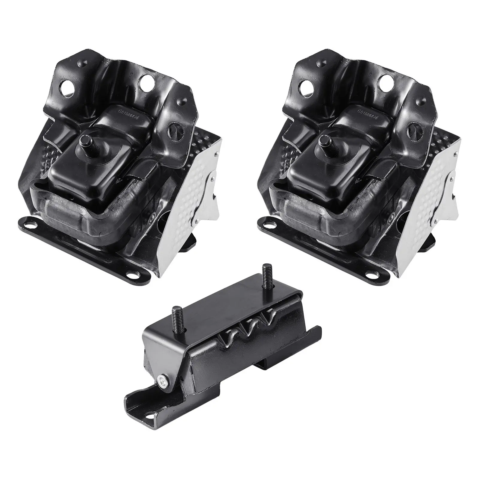 【DealsForYouDays】VEVOR Engine and Transmission Motor Mount Kit Replacement, Set of 3, Compatible with 2007–2013 Chevrolet Silverado 1500 5.3L V8, Replace OE# A5365, A5365, A2638, Secure Support