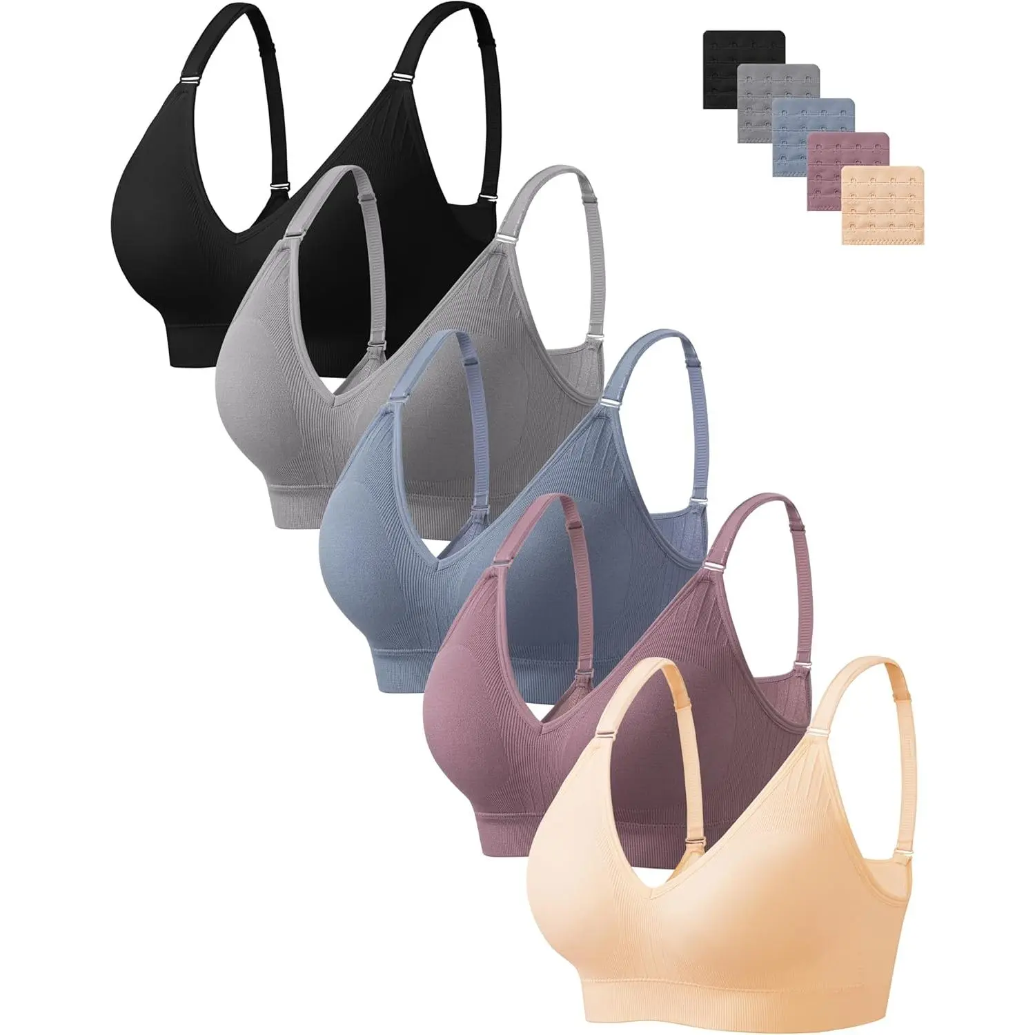 Women's No-Underwire Wireless Seamless Padded Cami Tank Bralettes, Women's Underwear for Sports Wear, Underwear For Women