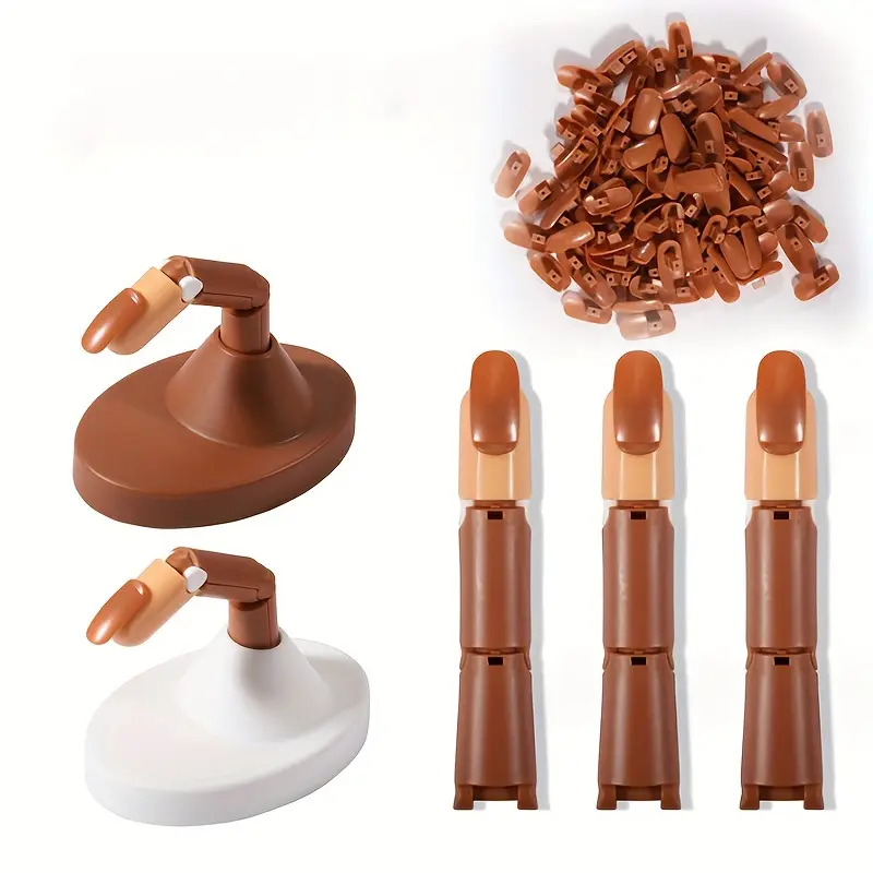 New finger exercise tools — bendable and movable mechanical joint hand models, artificial hands, manicure practice hands for nails, nail technology hands, fake fingers with nails for training, nail painting boxes, hands for practicing nails