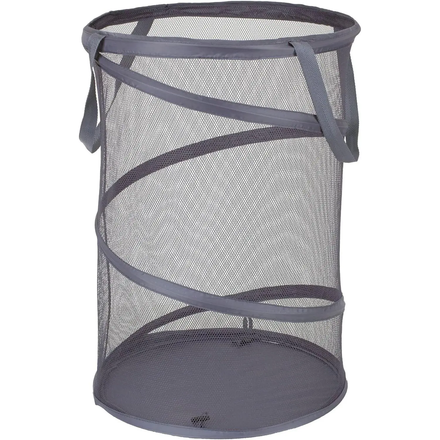 2027-1 Pop-Up Collapsible Mesh Laundry Hamper - CharcoalGift