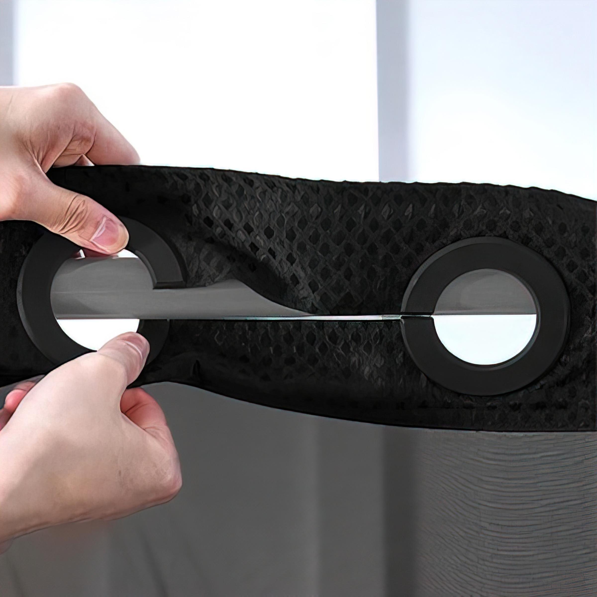 Waffle Pattern Waterproof Shower Curtain, 1 Count Modern Simple Bathroom Curtain, Bathroom Accessory for Home, Hotel or Dorm Decor #GLOBAL PICKS