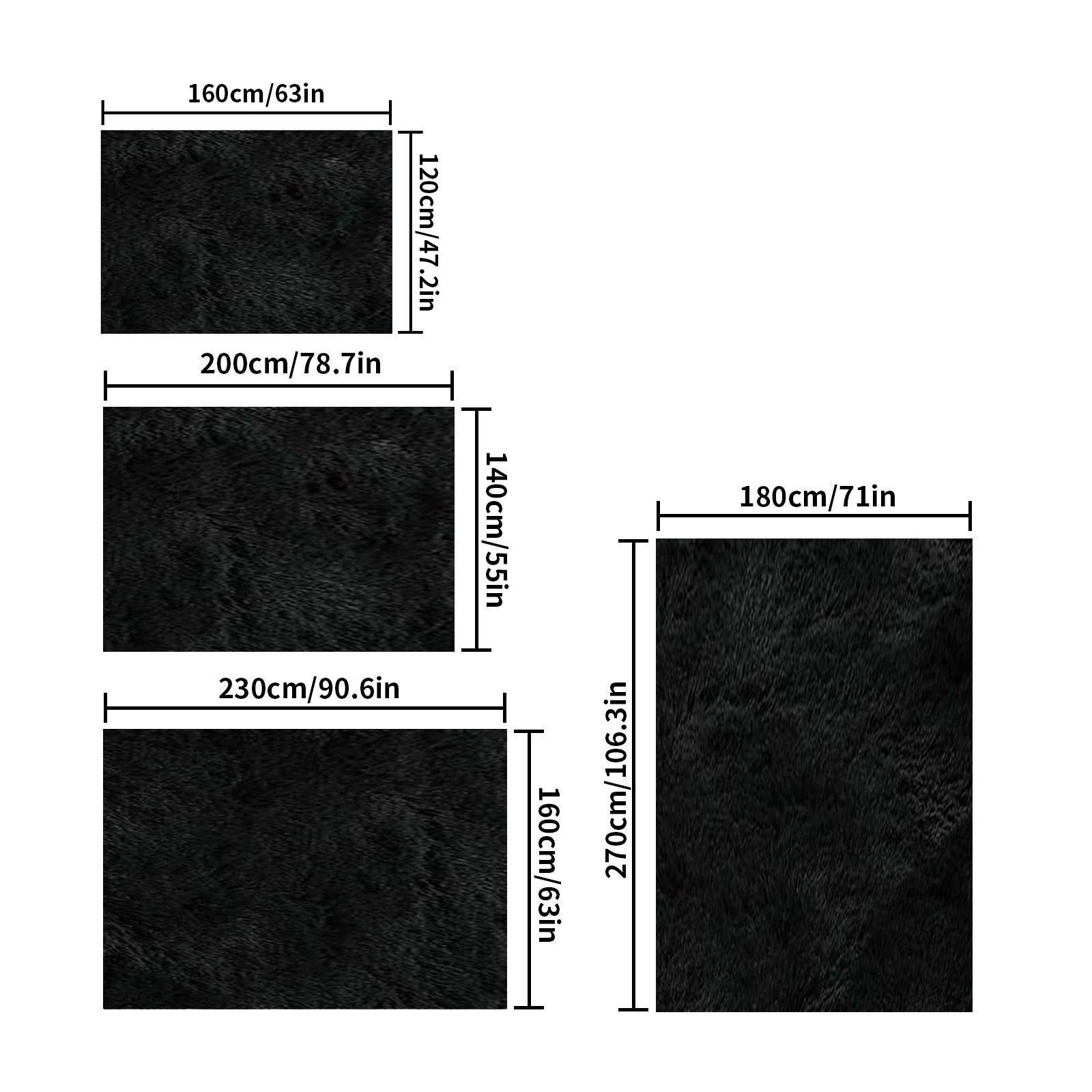 Ultra Soft Solid Color Plush Area Rug, Long Pile Carpet for Living Room, Bedroom, and Window Sill, Cozy Floor Mat for Home Decor, Furry Soft Rugs, Fluffy Rug