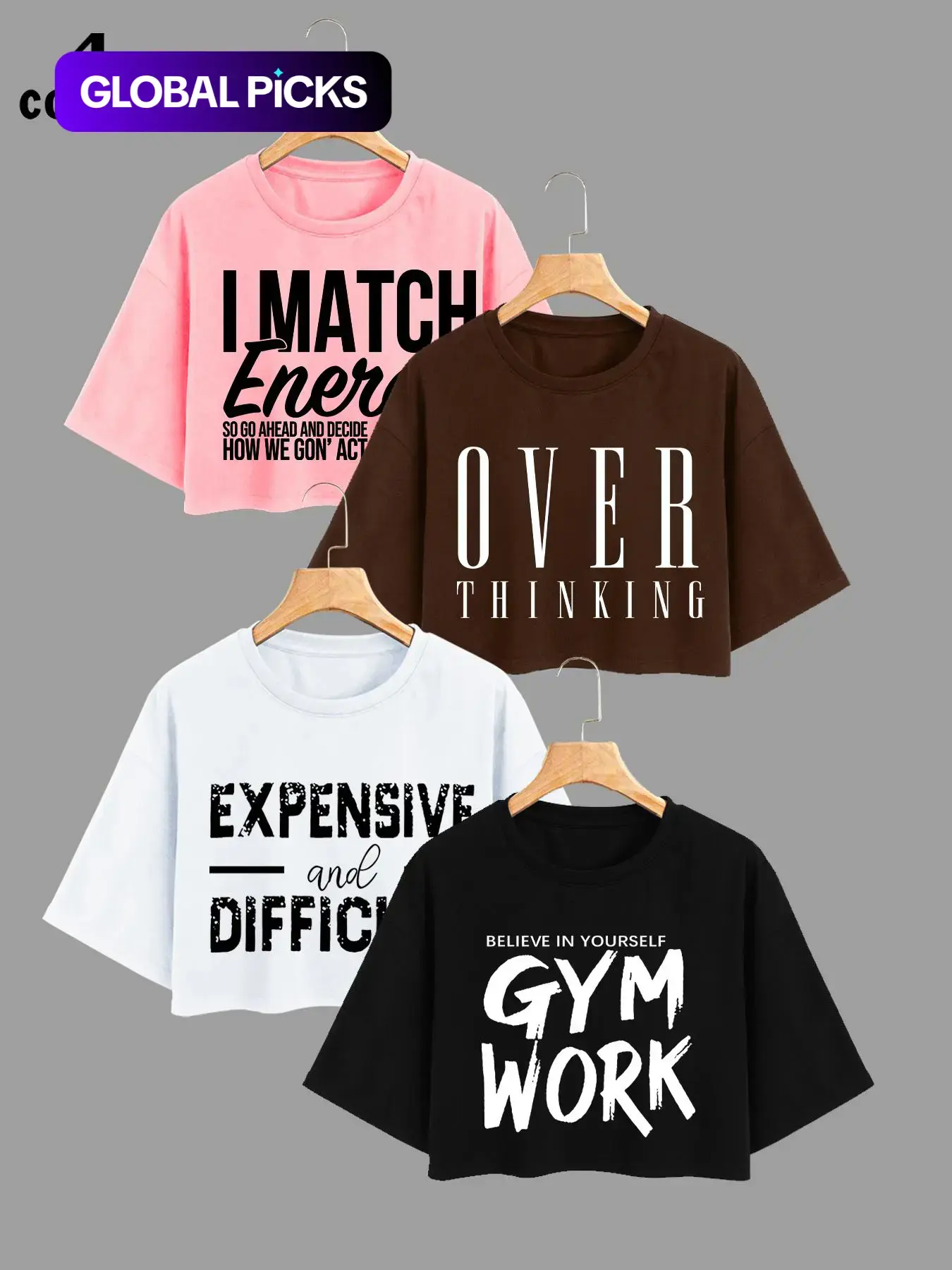 Women's Letter Print Round Neck Crop Tee, Casual Streetwear Drop-Shoulder Short Sleeve T-Shirt for Summer, Ladies' Clothes for Daily Wear, Cute Tops