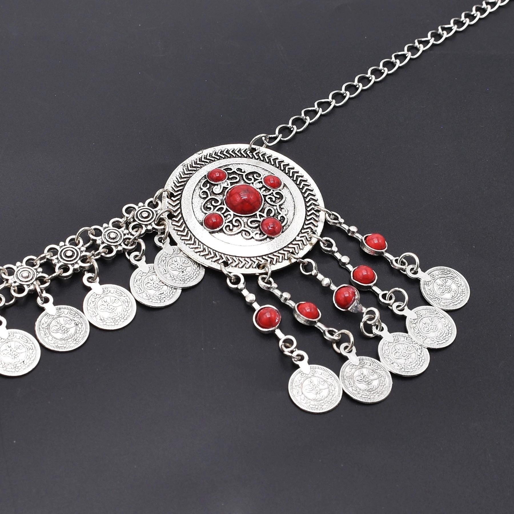 Vintage Coins Headband Head Chains Headpiece Boho Gypsy Ethnic Trible Hair Accessories Afghan Turkish Charms Female Hair Jewelry