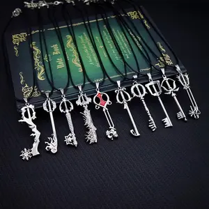 Kingdom Hearts Necklace for Women Men Sora Key Keyblade Necklaces Game Jewelry Pendant Chains Choker Collares Charm
