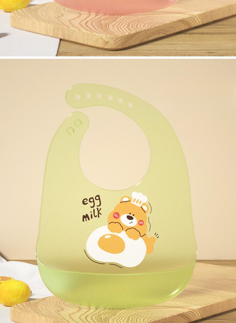 Easy Clean Silicone Bib!No More Mess During Baby Feeding 👶