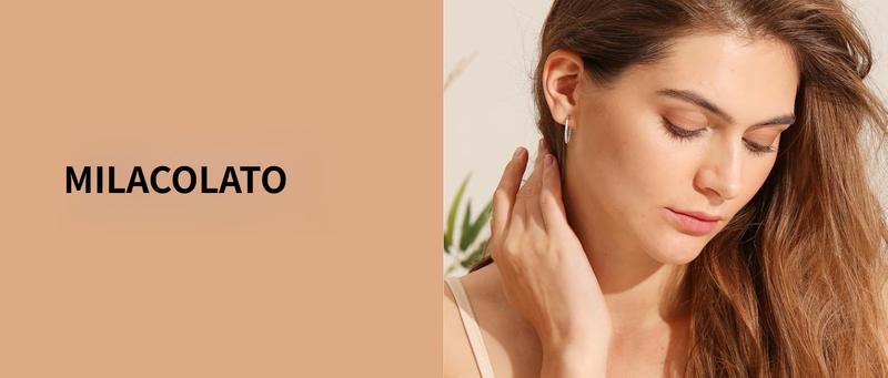 MILACOLATO 18K Plated Gold  Halo Stud Earrings 925 Sterling Silver Cubic Zirconia Stud Earrings Round Square Diamonique Stud Earrings Set for Women Men