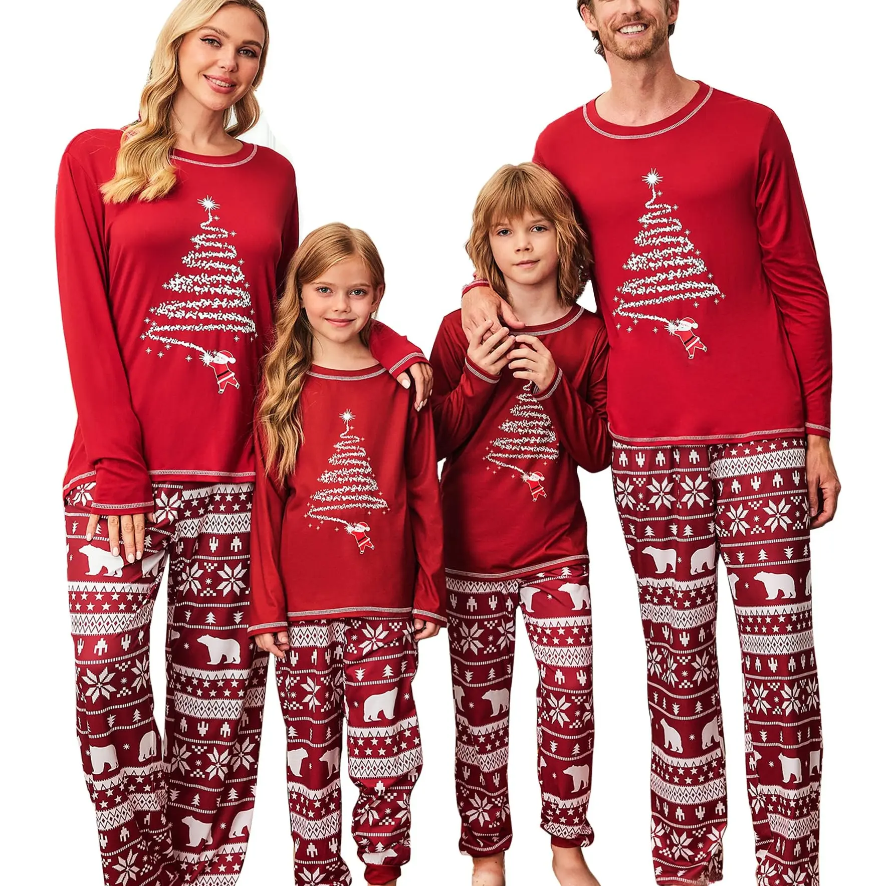Matching Family Sets Christmas Pajamas Set Xmas PJS Sleepwear Soft Christmas Matching Jammies