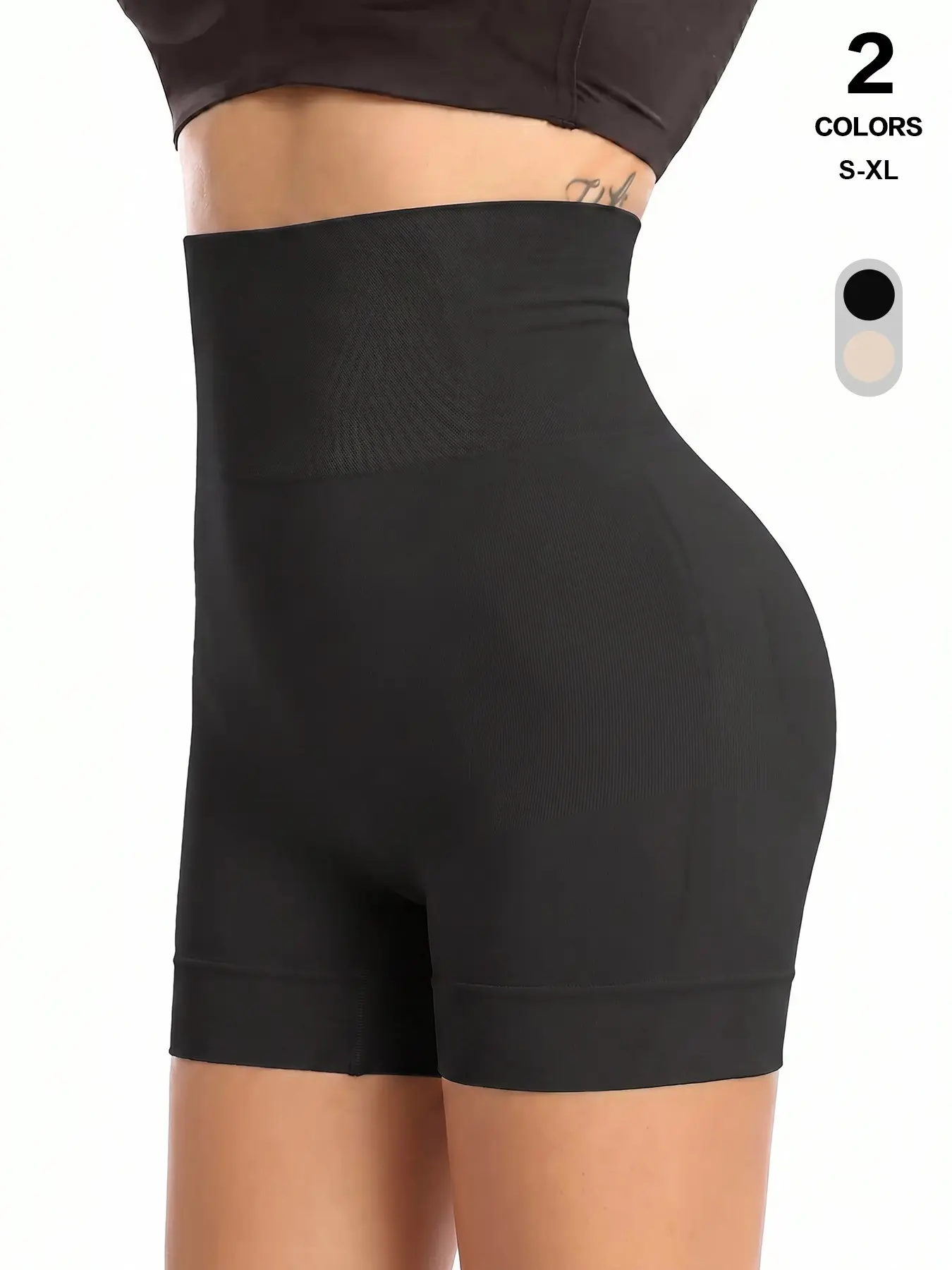 Women High Waist Seamless Tummy Control Shapewear Shorts, Butt Lifting Anti Chafing Boyshorts, Compression Underwear for Dresses & Jeans
