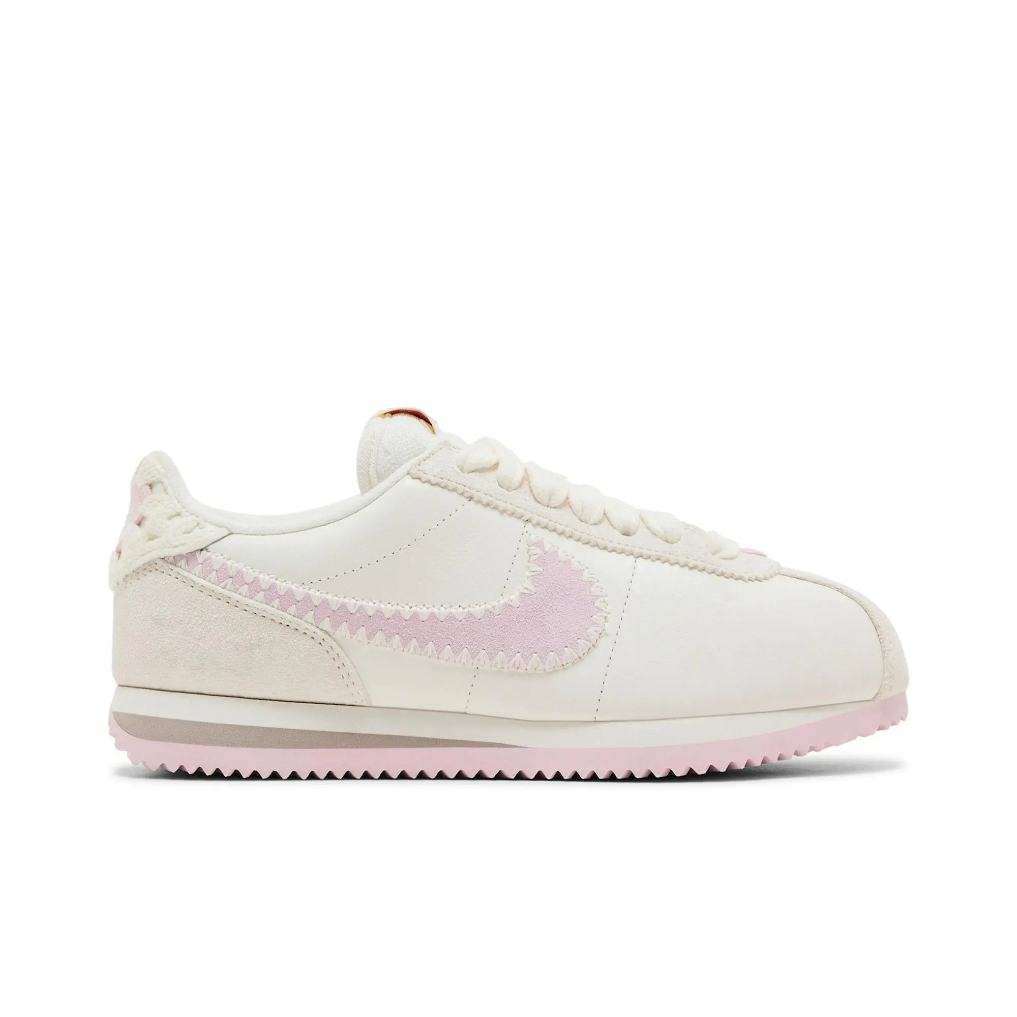 Nike Womens Cortez 'Valentine's Day 2025' (women's sizes) Sail/Pink Foam/Sail/College Grey running shoes HV6012 161