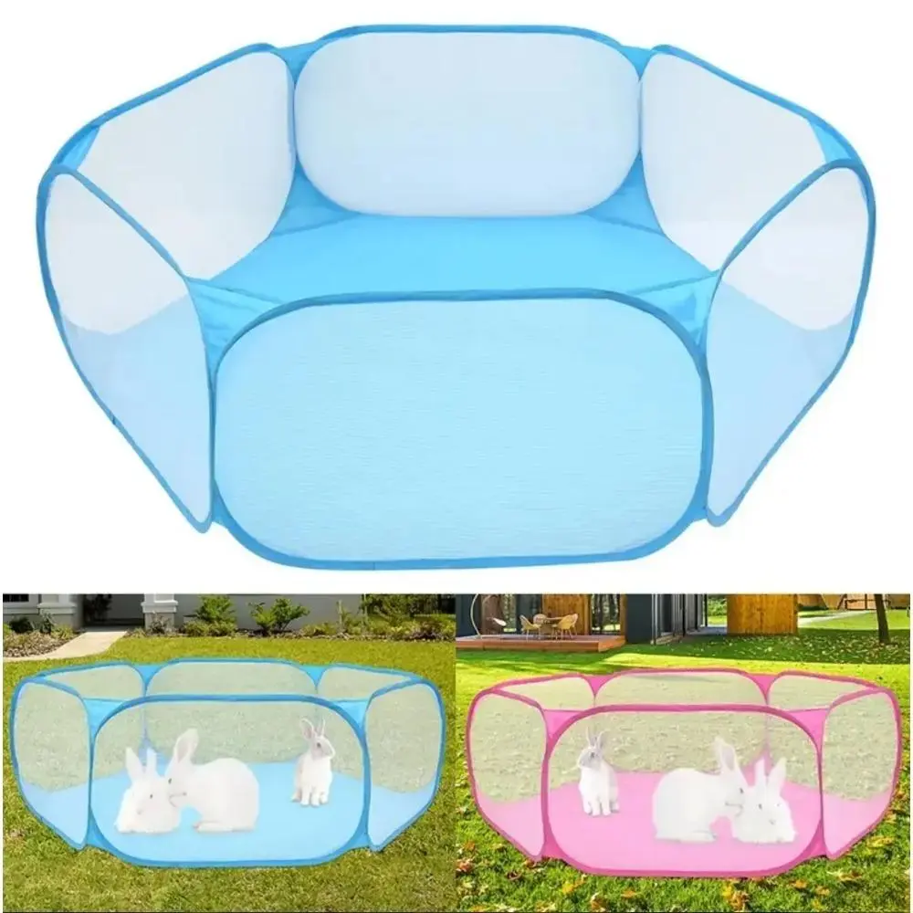 2026 New Portable Pop-Up Small Pet Playpen Tent, Breathable Exercise Fence Yard, Safe Play Space for Guinea Pigs, Rabbits, Hamsters, Chinchillas & Hedgehogs