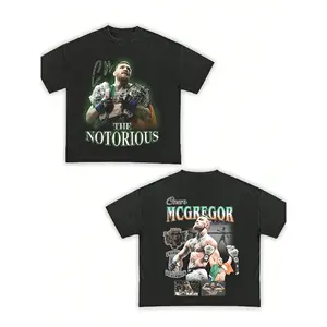 [🥊🔥Sale Up To 50%]Mens Conor McGregor Heavyweight Streetwear Tee🥊| Premium Boxy Fit UFC Graphic T-Shirt, Retro Combat Sports Shirt, Crewneck Short Sleeve Casual Menswear Top, Perfect Gift for Fight Fans & MMA Enthusiasts