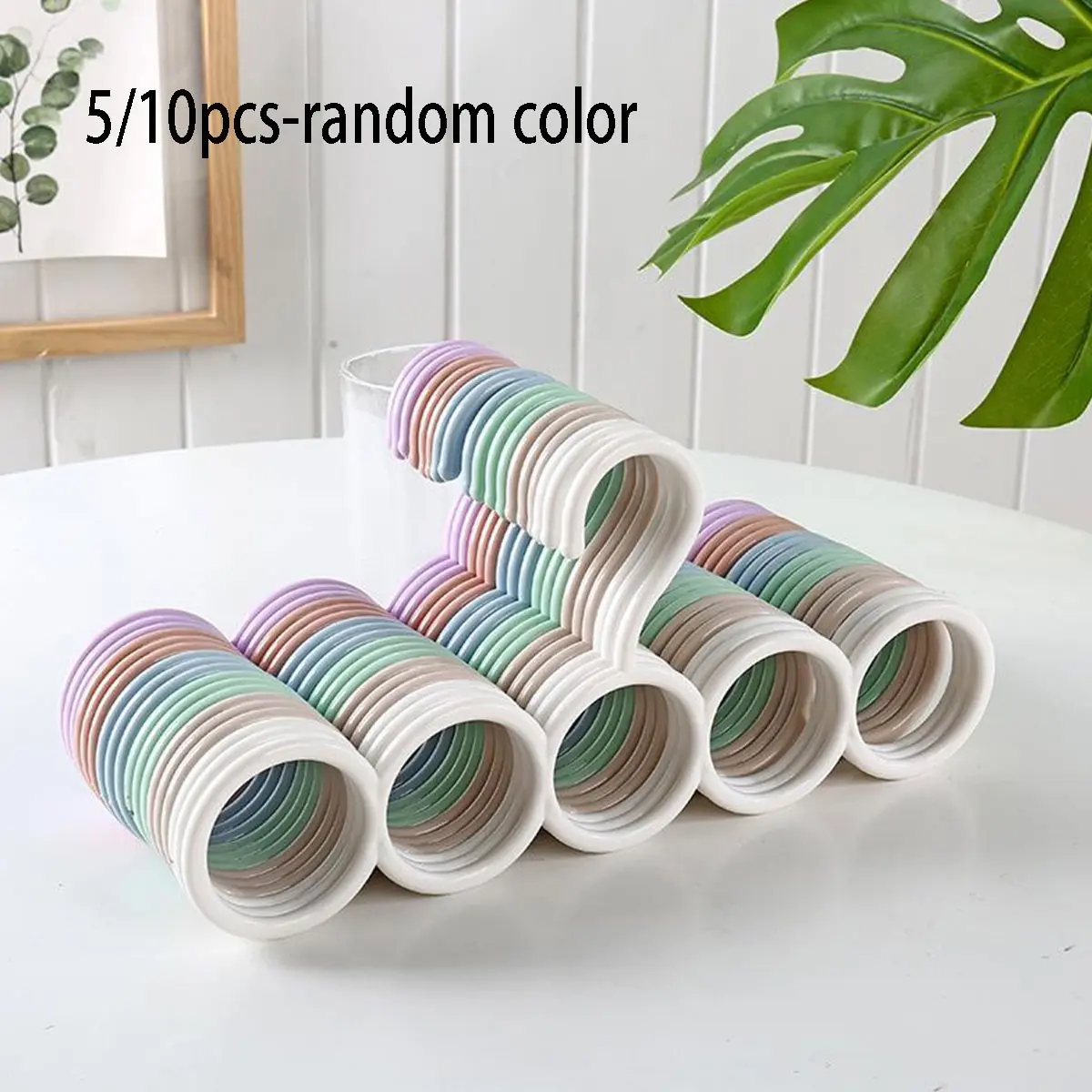 Multifunctional Scarf Holder Rack, Random Color Round Hangers, Home Use Scarf Organizer, Belt Hook, 5/10 Pieces, Stylish Storage Solution
