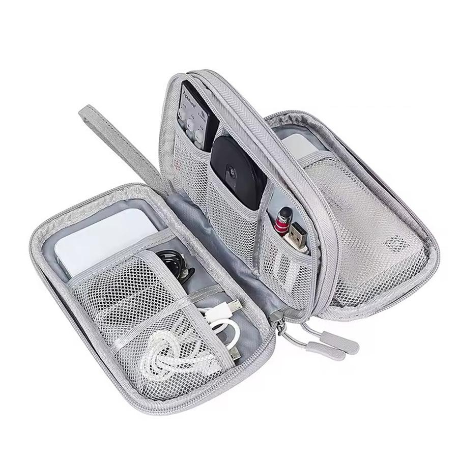 Multi-layer Digital Accessory Storage Bag, 1 Count Travel Wallet, Creative Waterproof Document Case Organizer, Travel Accessories Document Bag, Compression Packing Cubes, Travel Organization Pouch