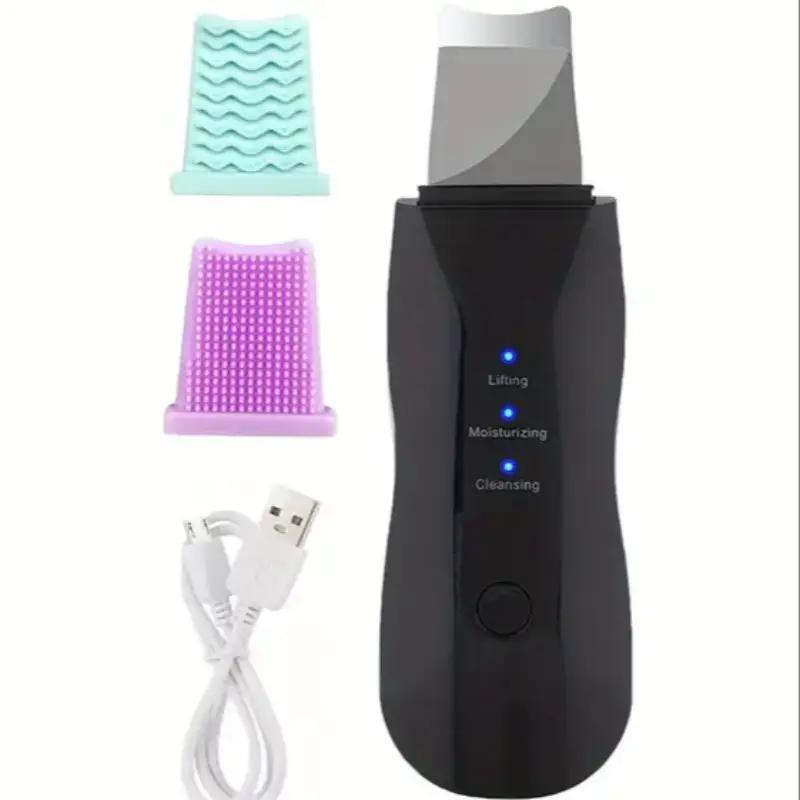 Electric Facial Cleansing Spatula, 1 Set Massage Facial Cleanser, Professional Facial Skin Care Tool for Women & Men, Facial Care Tools