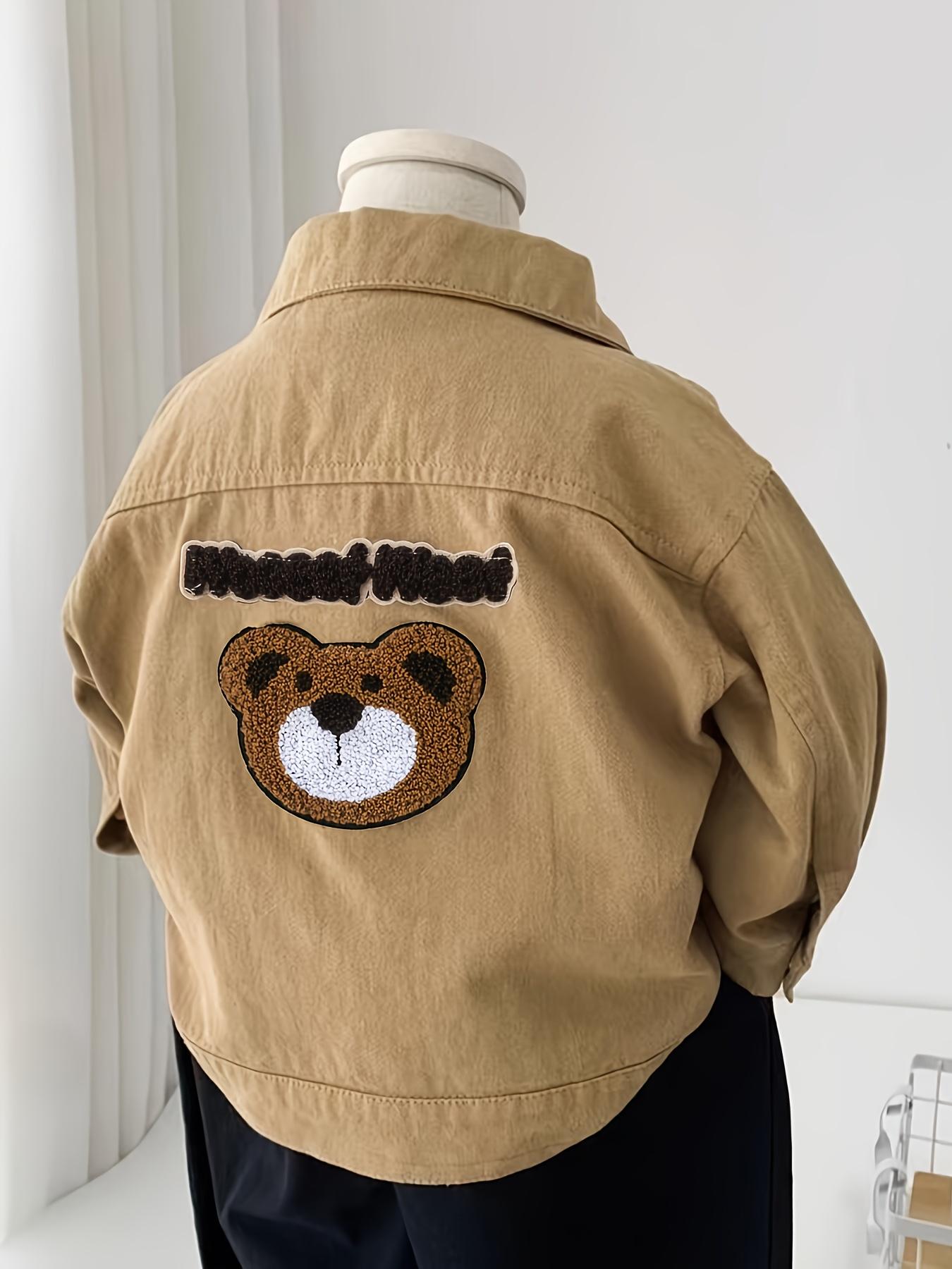 NewBoys' Outerwear Jacket Windbreaker 2025 Cute Cartoon Letter Embroidery Random Pattern Autumn Sports Teenagers Christmas Gift Clothing(Gift)11