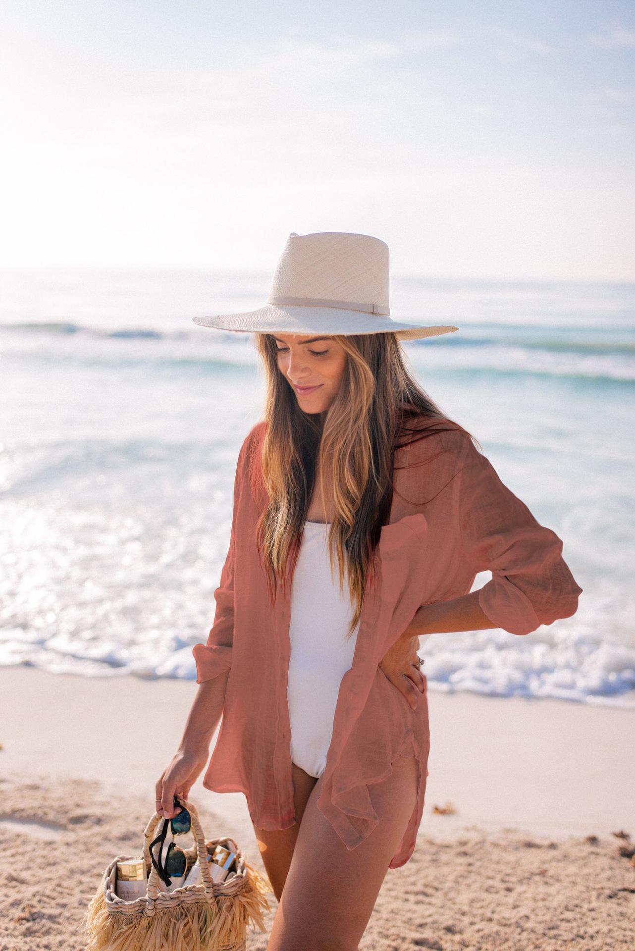 Women's Semi-Sheer Tie-Front Beach Cover Up Shirt - Button-Front Collar Blouse with Pocket for Summer Vacation,#ResortWear & Poolside Outfits, Lightweight, Stylish Bikini Sun Protection Shirt for Women, Available in Multiple Colors